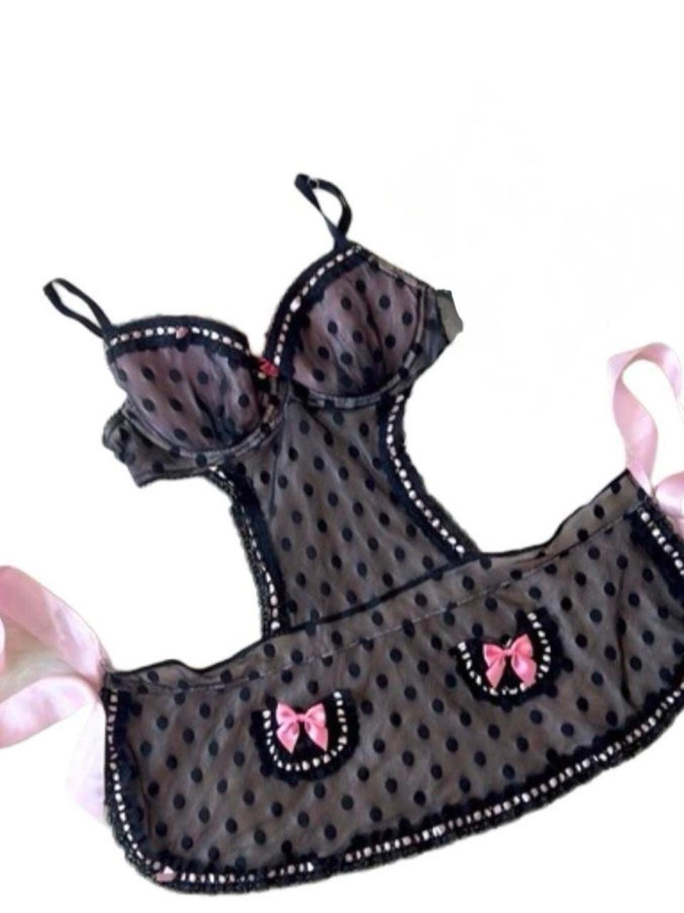 Victoria’s Secret Polka Dot Maid Apron Lingerie